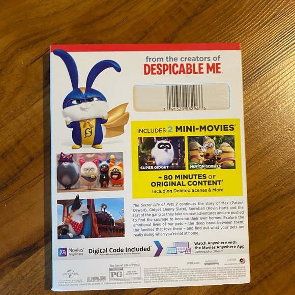 THE SECRET LIFE OF PETS 2 Movie 🎥 Blue-Ray and DVD (New) - Picture 6 of 10